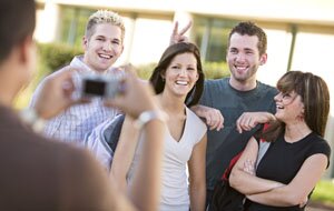 Happy students